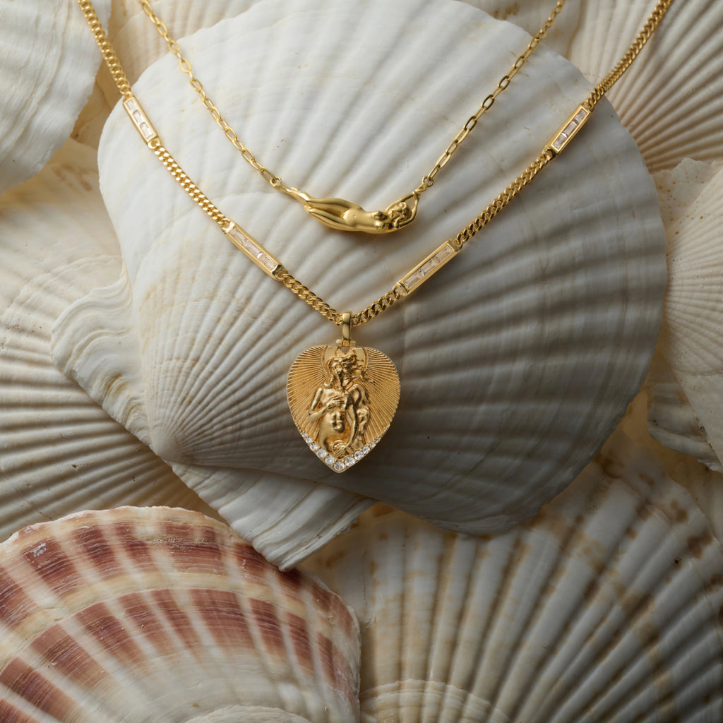 Awe Inspired Necklaces Sapphire Baguette Necklace