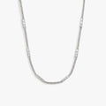 Awe Inspired Necklaces 925 Sterling Silver Sapphire Baguette Collar Necklace