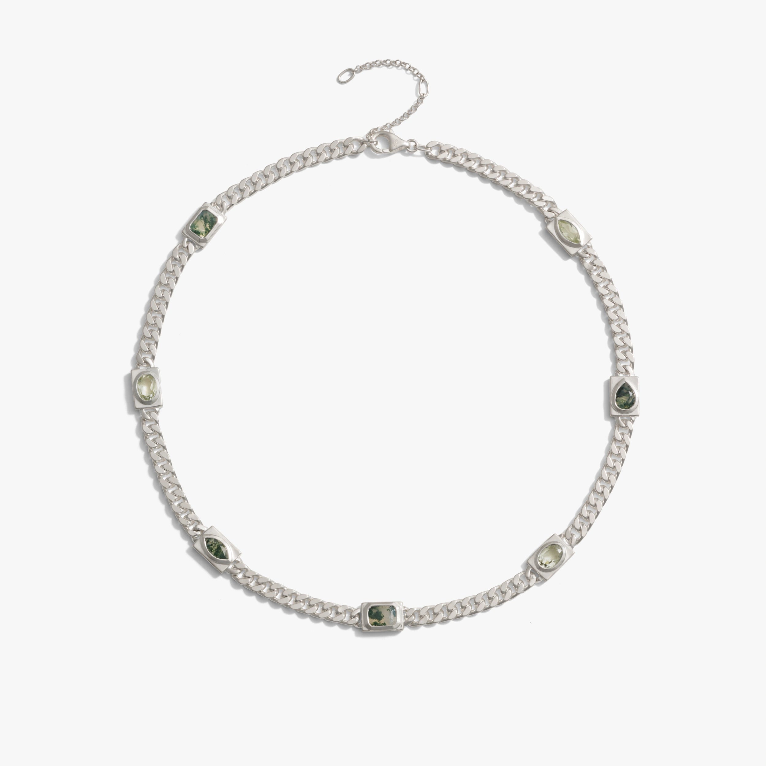 Awe Inspired Necklaces 925 Sterling Silver Gemstone Future Artifact Necklace