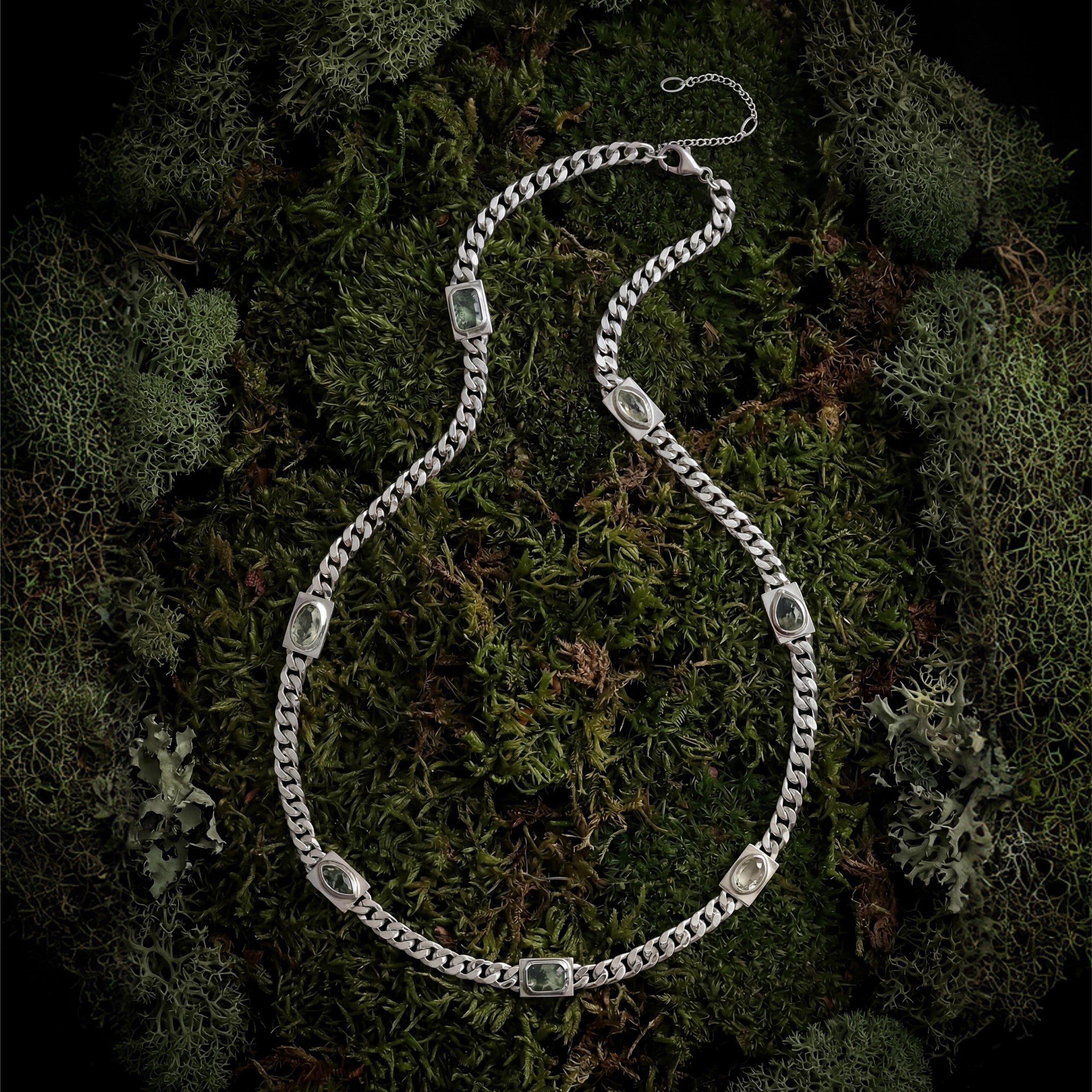 Awe Inspired Necklaces 925 Sterling Silver Gemstone Future Artifact Necklace