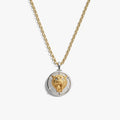 Awe Inspired Necklaces 14K Gold Vermeil / 16''-18'' Sapphire Saber-Toothed Cat Necklace