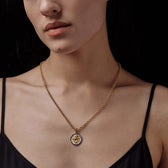 Awe Inspired Necklaces Sapphire Saber-Toothed Cat Necklace