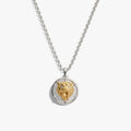 Awe Inspired Necklaces 925 Sterling Silver / 16''-18'' Sapphire Saber-Toothed Cat Necklace