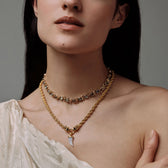 Awe Inspired Necklaces Carved Gemstone Saber-Tooth Necklace
