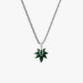 Awe Inspired Necklaces 925 Sterling Silver / 16''-18'' Jade & Emerald Plant Wisdom Necklace