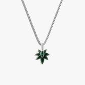 Awe Inspired Necklaces 925 Sterling Silver / 16''-18'' Jade & Emerald Plant Wisdom Necklace