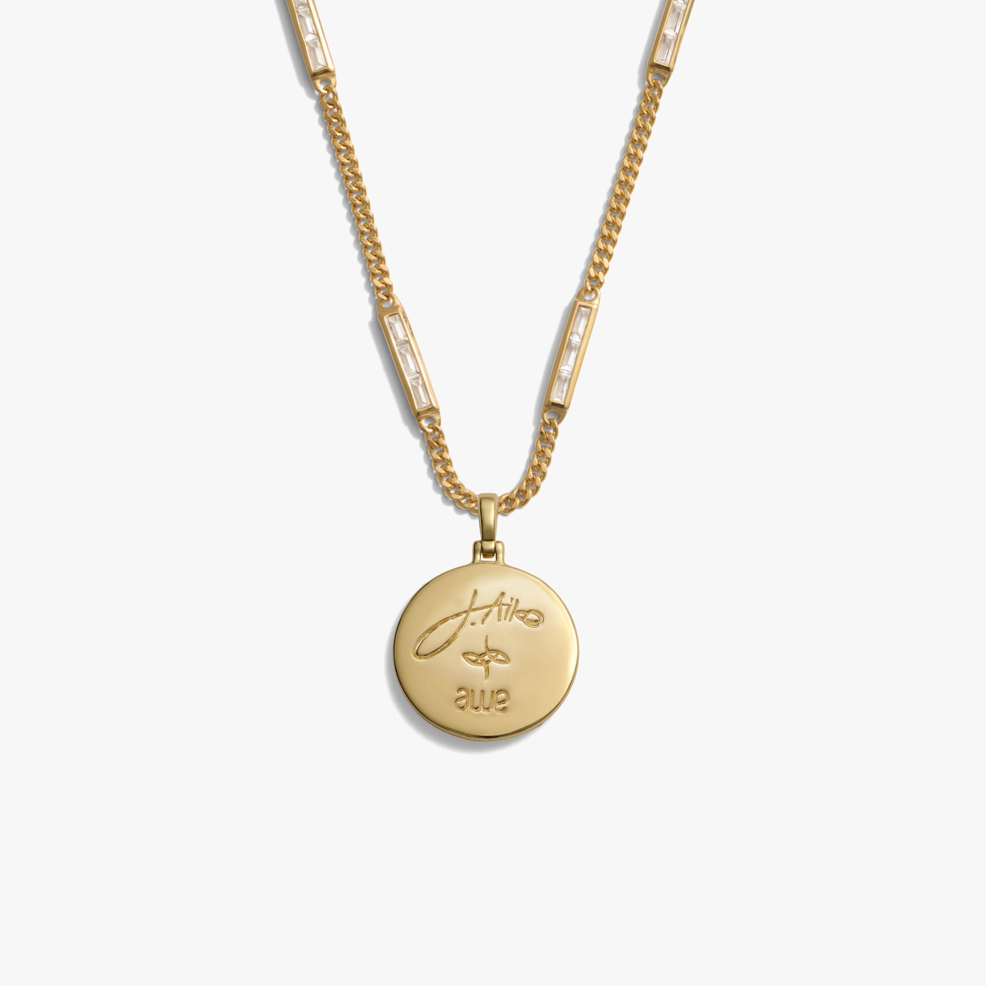 Awe Inspired Necklaces Aquamarine ALLEL Baguette Necklace