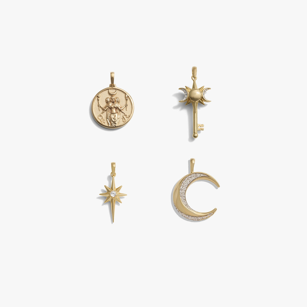 Awe Inspired Pendants 14K Gold Vermeil Hecate Charm Kit