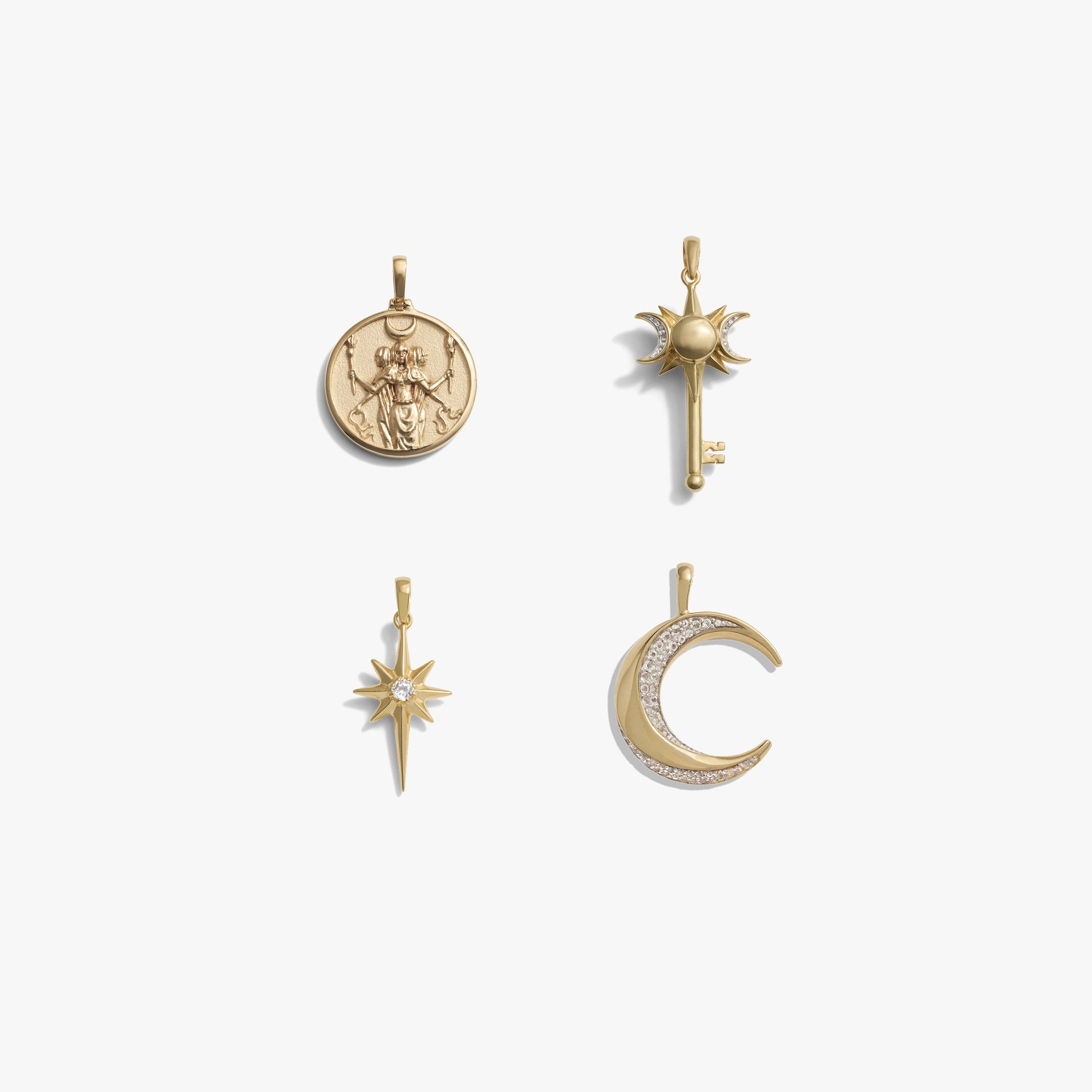 Awe Inspired Pendants 14K Gold Vermeil Hecate Charm Kit