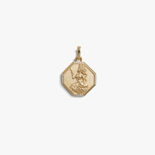 Awe Inspired Pendants 14K Gold Vermeil Oshun Goddess Pendant