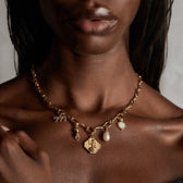 Awe Inspired Necklaces Organic Link 5-Charm Collector Necklace