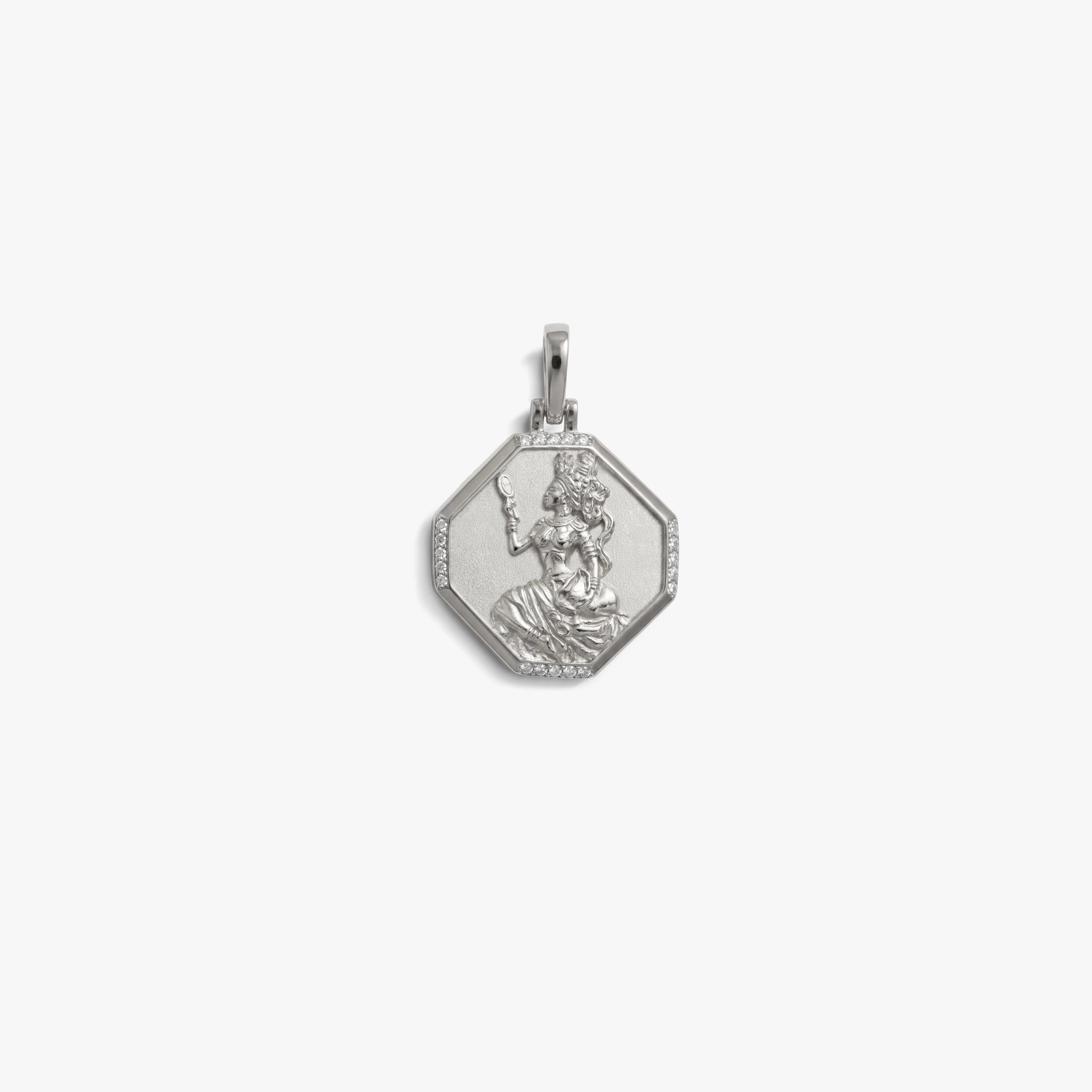 Awe Inspired Pendants 925 Sterling Silver Oshun Goddess Pendant