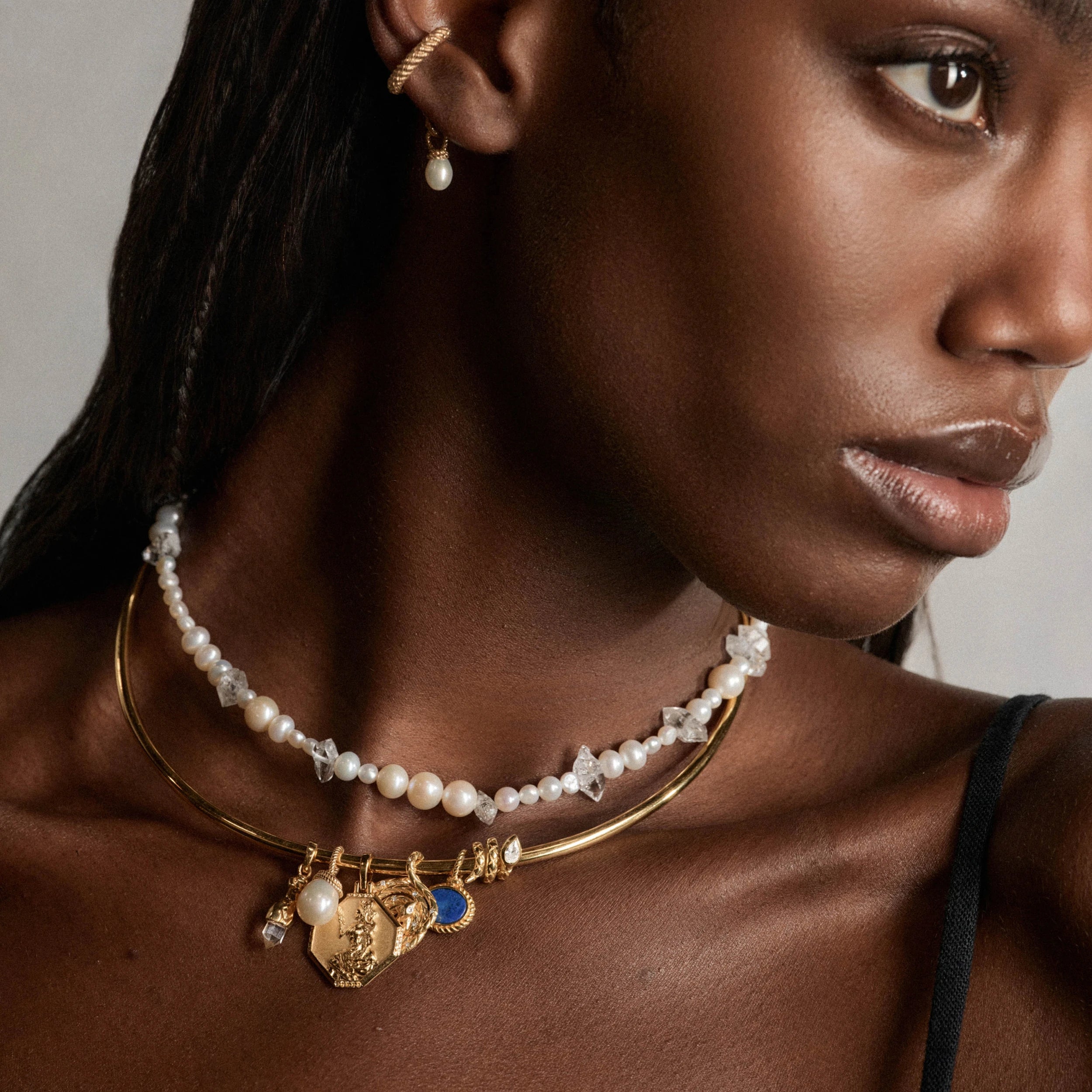Awe Inspired Pendants Adorned Pearl Pendant