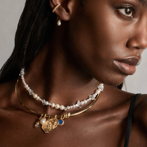 Awe Inspired Pendants Adorned Pearl Pendant