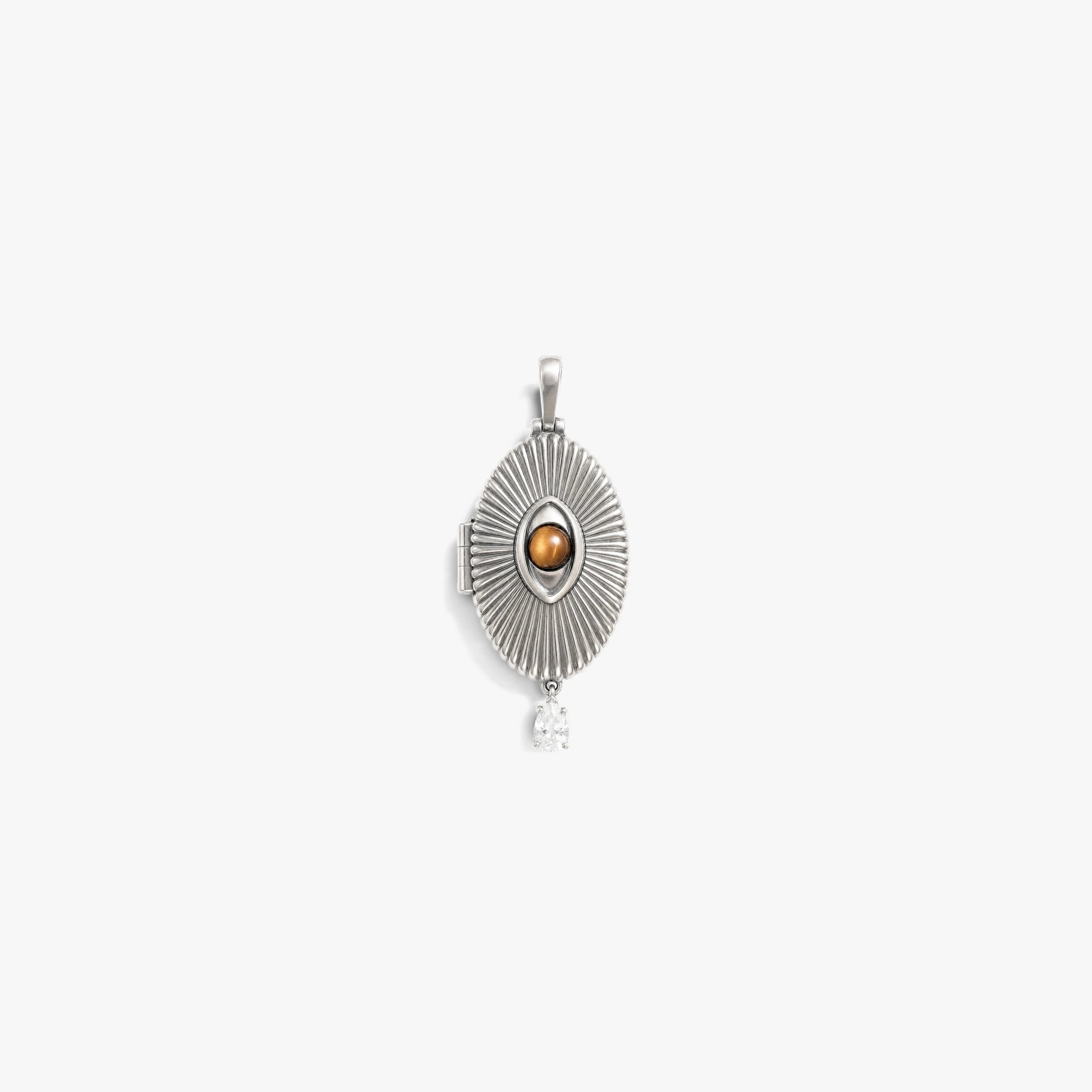 Awe Inspired Pendants 925 Sterling Silver Lover's Eye Locket