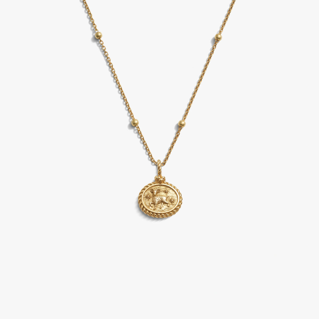 Awe Inspired Necklaces 14K Gold Vermeil / Aries / 16'' - 18'' Zodiac REDO Necklace