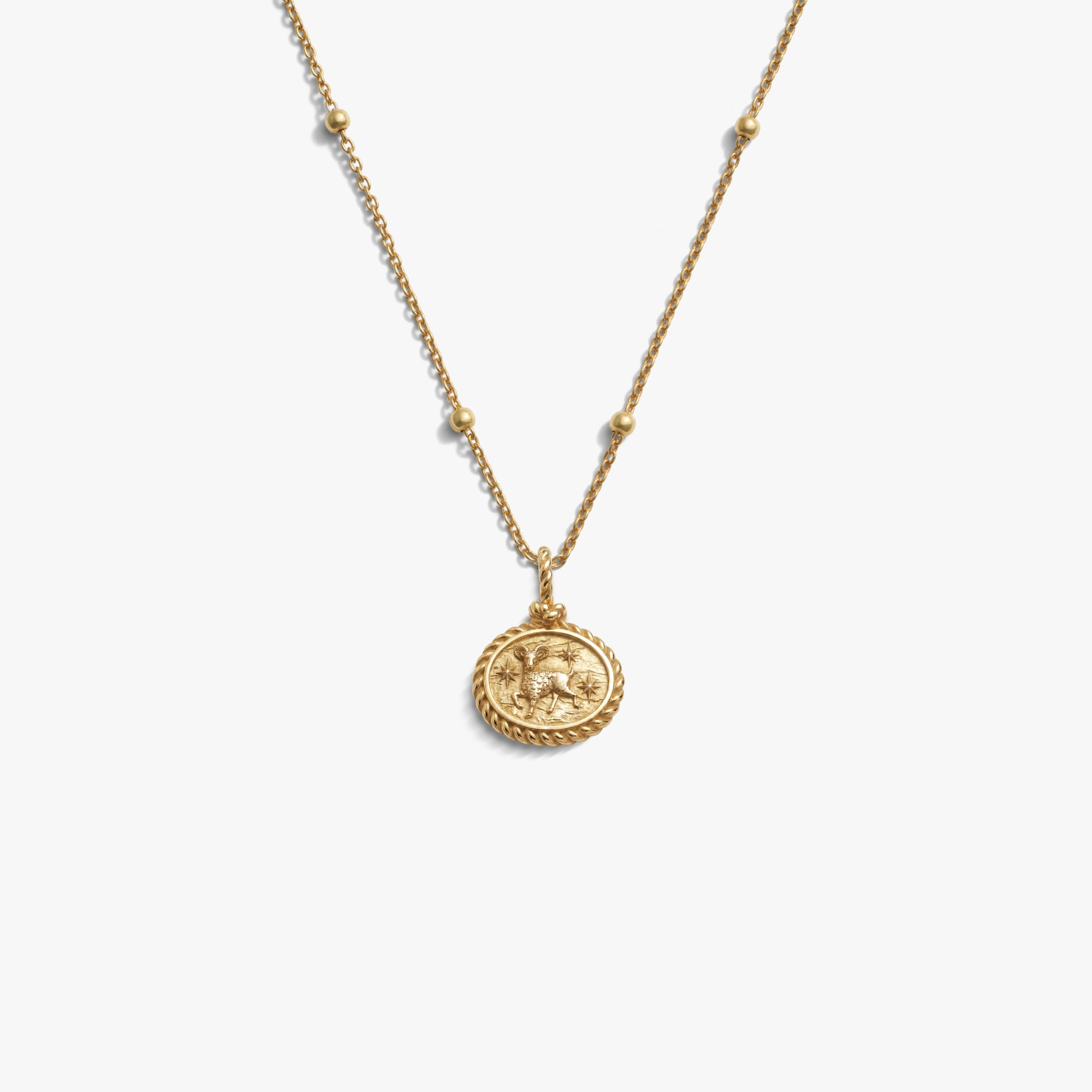 Awe Inspired Necklaces 14K Gold Vermeil / Aries / 16'' - 18'' Zodiac REDO Necklace