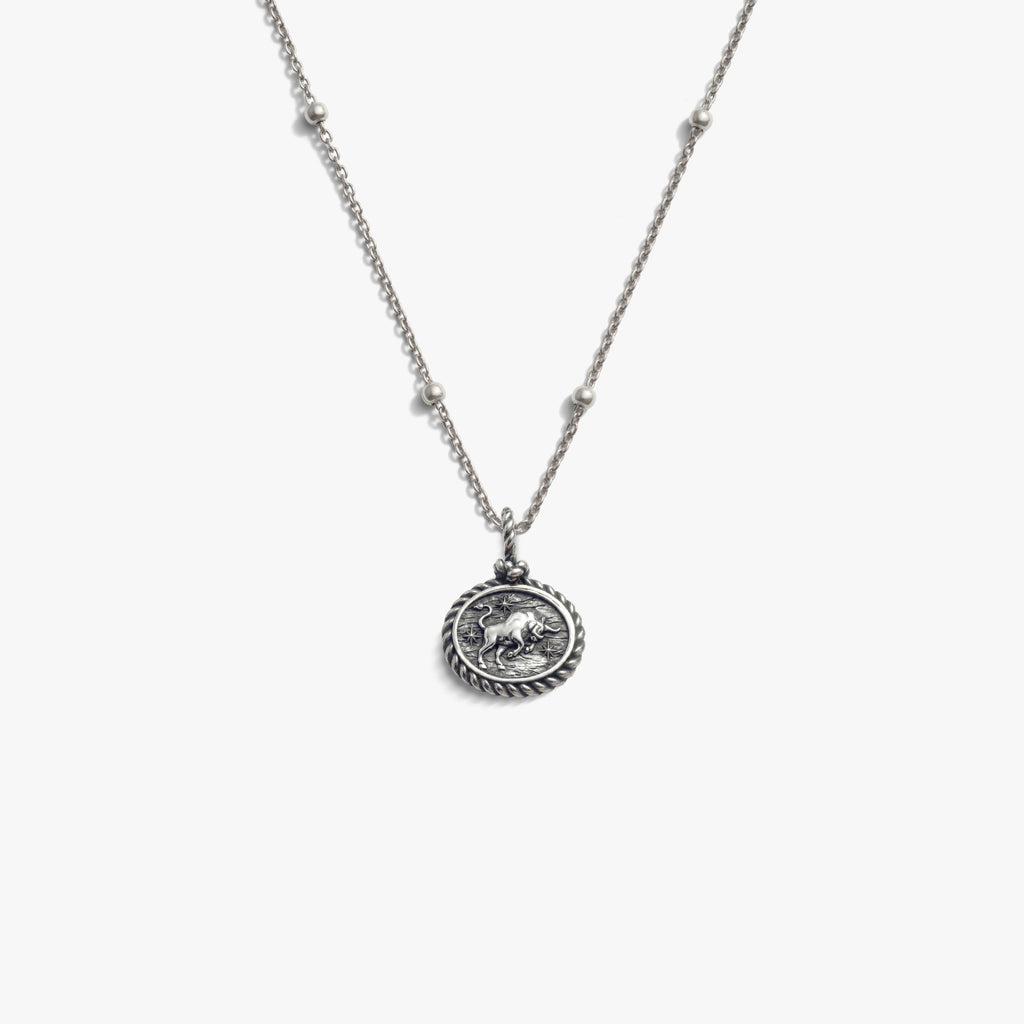Awe Inspired Necklaces 925 Sterling Silver / Taurus / 16'' - 18'' Zodiac REDO Necklace