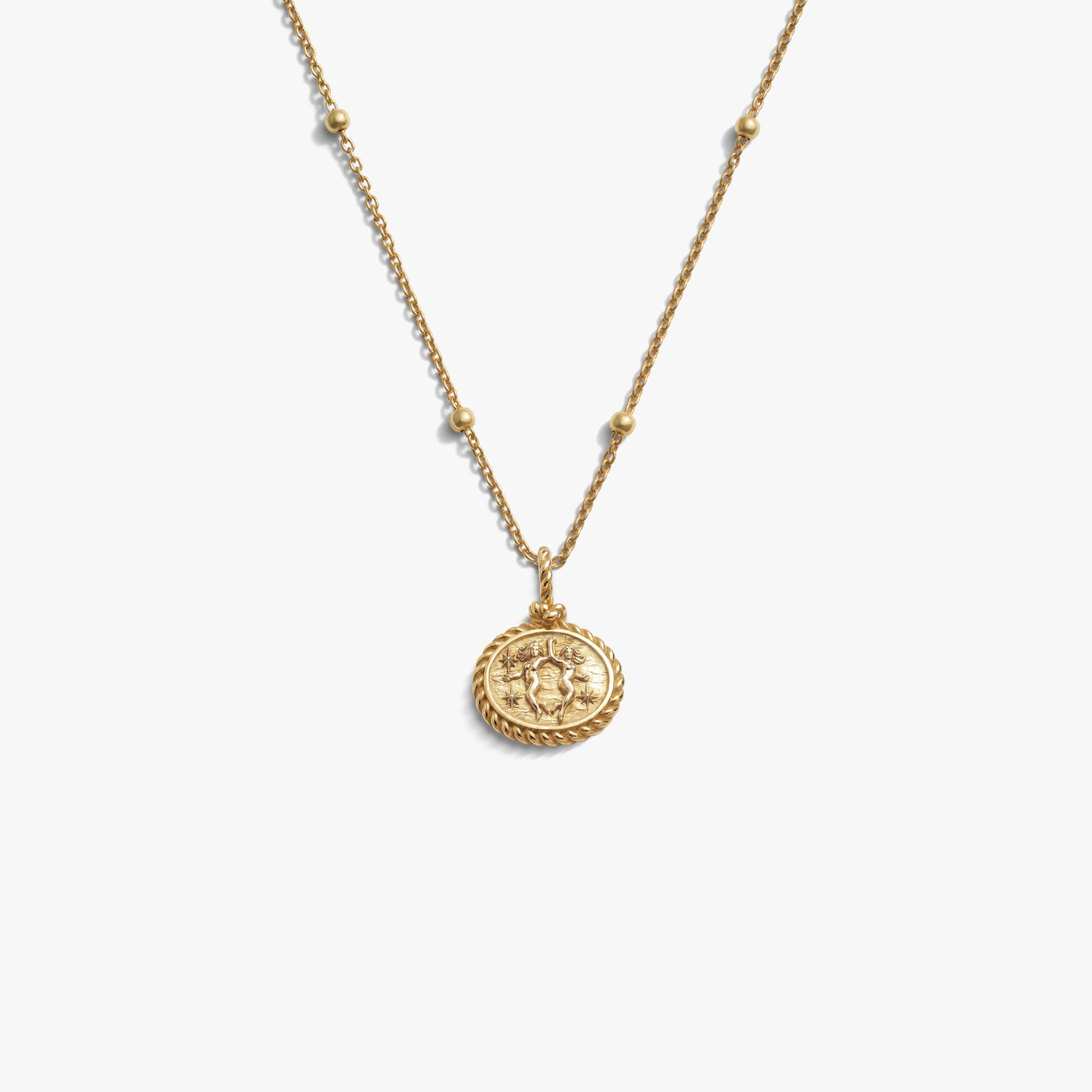 Awe Inspired Necklaces 14K Gold Vermeil / Gemini / 16'' - 18'' Zodiac REDO Necklace