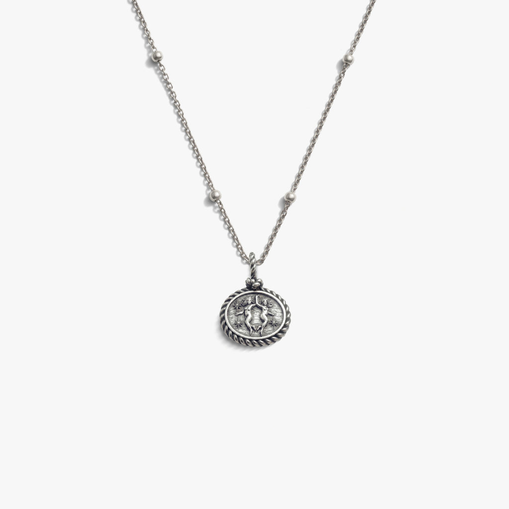 Awe Inspired Necklaces 925 Sterling Silver / Gemini / 16'' - 18'' Zodiac REDO Necklace