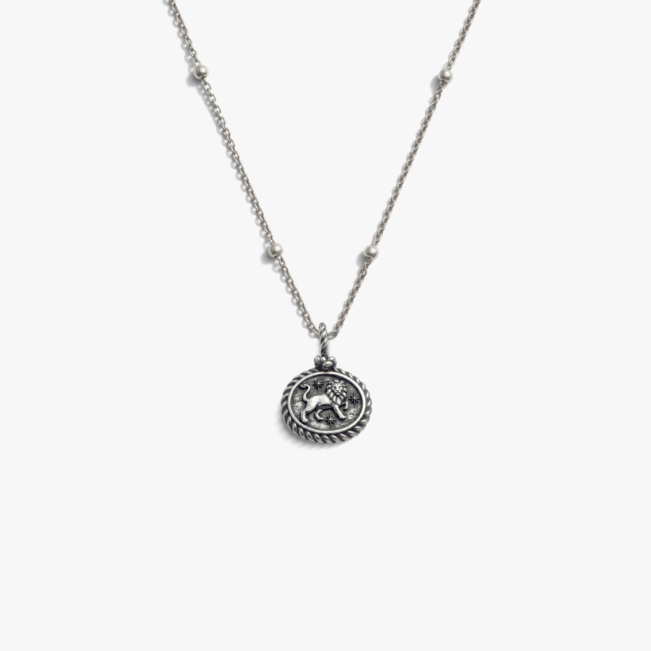 Awe Inspired Necklaces 925 Sterling Silver / Leo / 16'' - 18'' Zodiac REDO Necklace