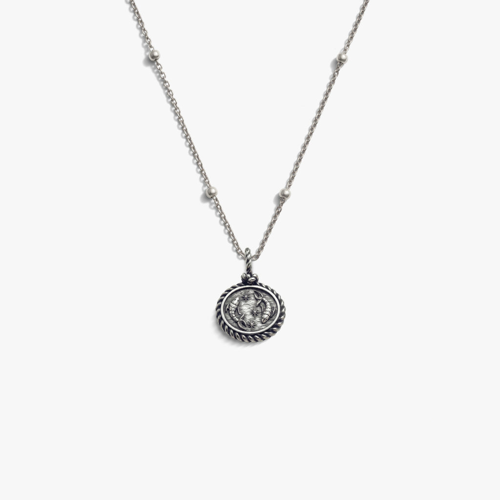 Awe Inspired Necklaces 925 Sterling Silver / Pisces / 16'' - 18'' Zodiac REDO Necklace