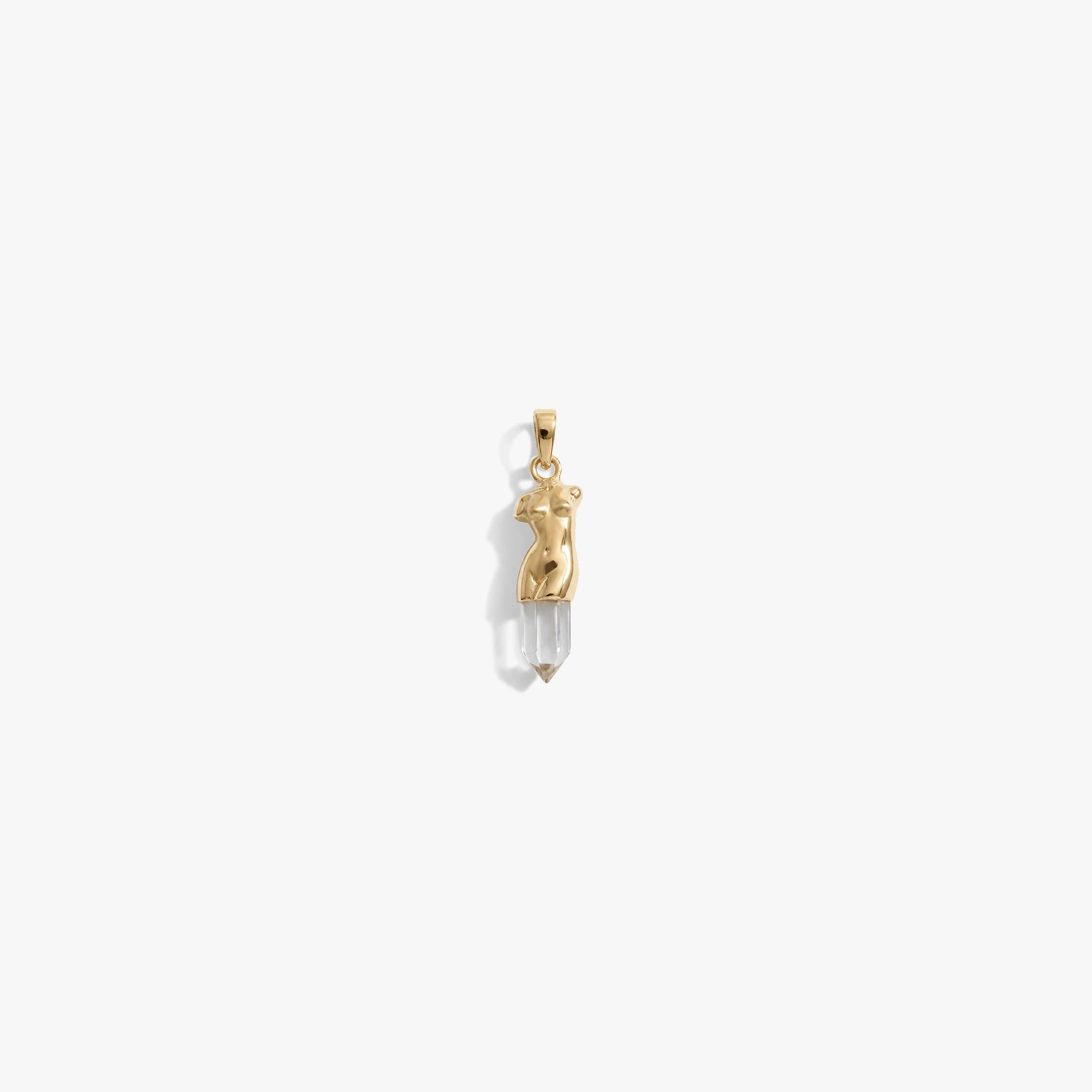 Awe Inspired Pendants 14K Gold Vermeil Mini Bust Pendant