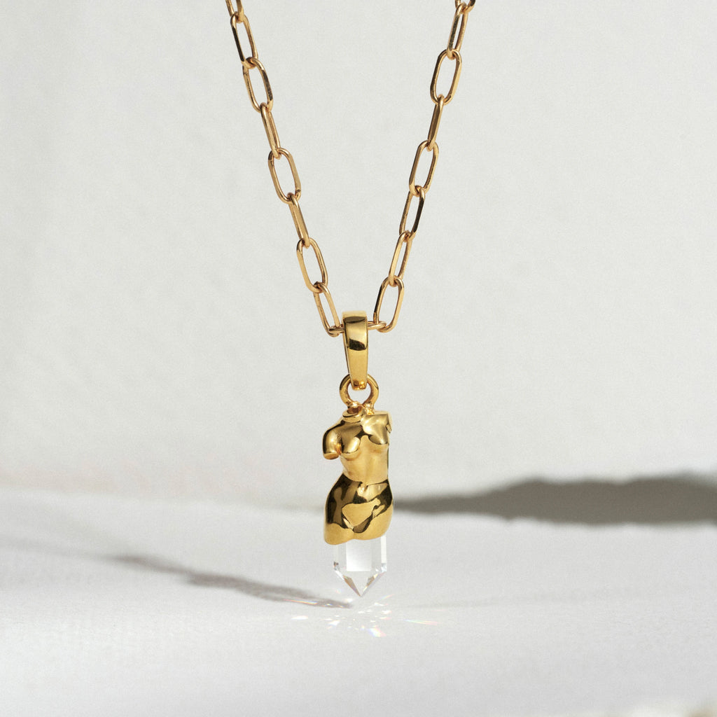 Awe Inspired Pendants Quartz Classical Bust Pendant