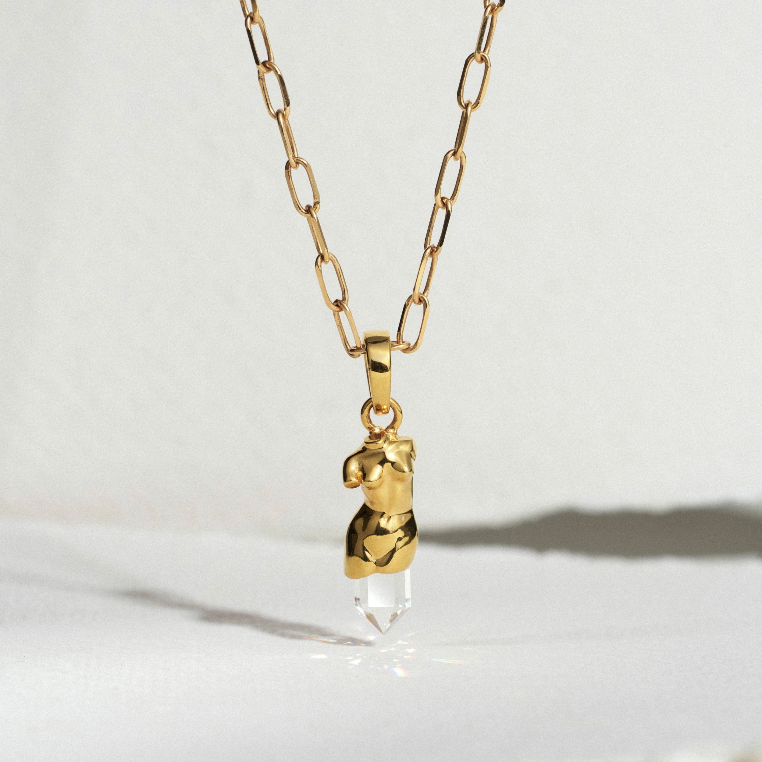 Awe Inspired Pendants Quartz Classical Bust Pendant