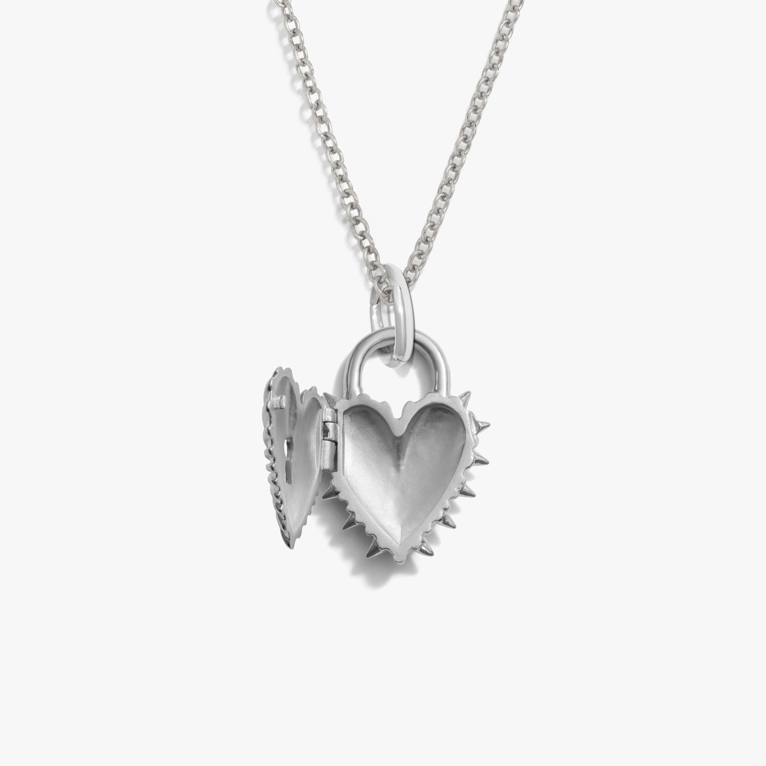 Awe Inspired Necklaces Special Offer Spiked Heart Locket Necklace