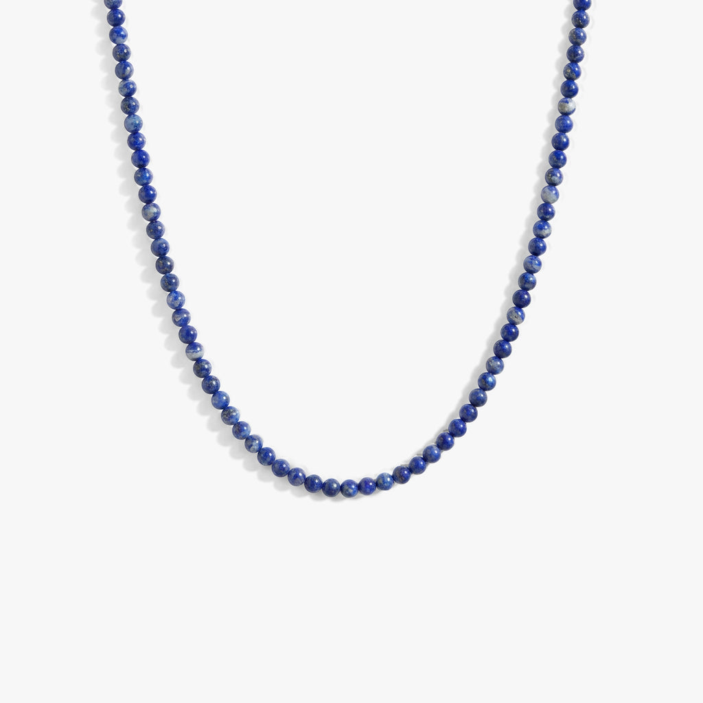 Awe Inspired Necklaces 925 Sterling Silver / Blue Lapis Aura Gemstone Layering Necklace