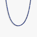 Awe Inspired Necklaces 925 Sterling Silver / Blue Lapis Aura Gemstone Layering Necklace