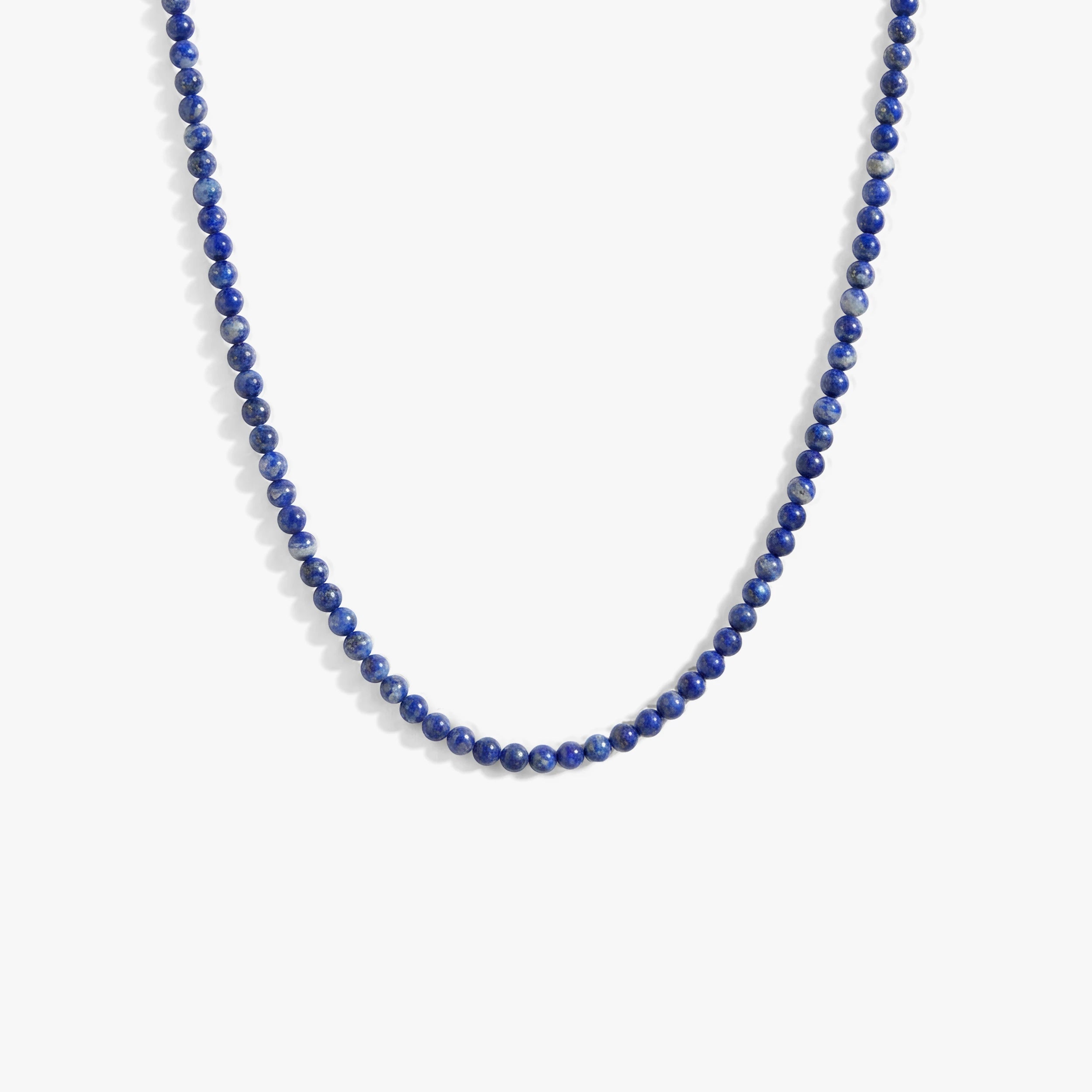 Awe Inspired Necklaces 925 Sterling Silver / Blue Lapis Aura Gemstone Layering Necklace