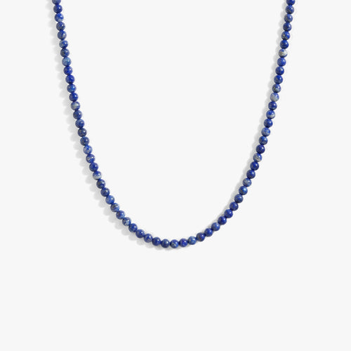 Awe Inspired Necklaces 925 Sterling Silver / Blue Lapis Aura Gemstone Layering Necklace