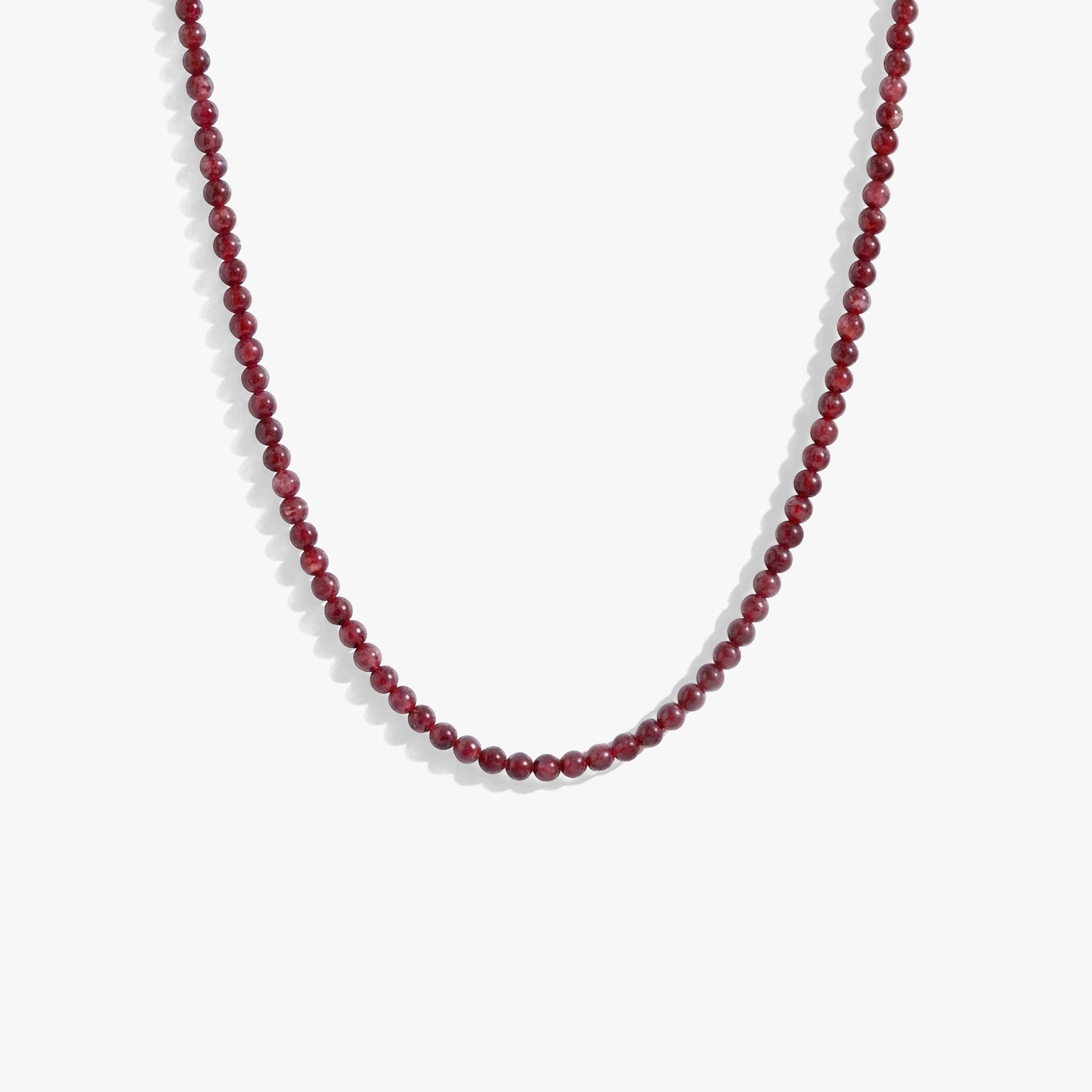 Awe Inspired Necklaces Red Onyx Aura Gemstone Layering Necklace