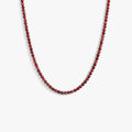 Awe Inspired Necklaces 925 Sterling Silver / Red Onyx Aura Gemstone Layering Necklace