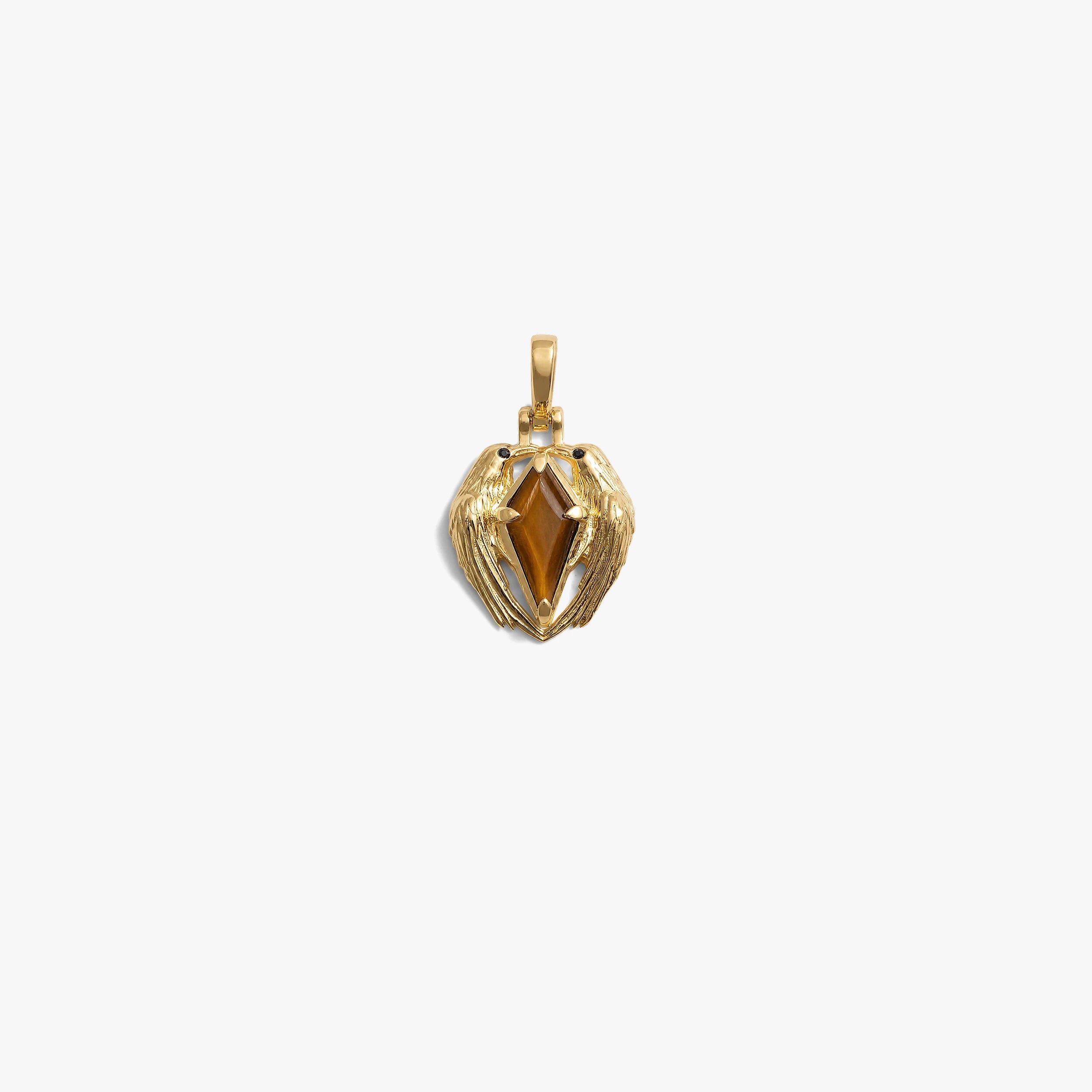 Awe Inspired Pendants 14K Gold Vermeil PM: SE Raven Prism Amulet