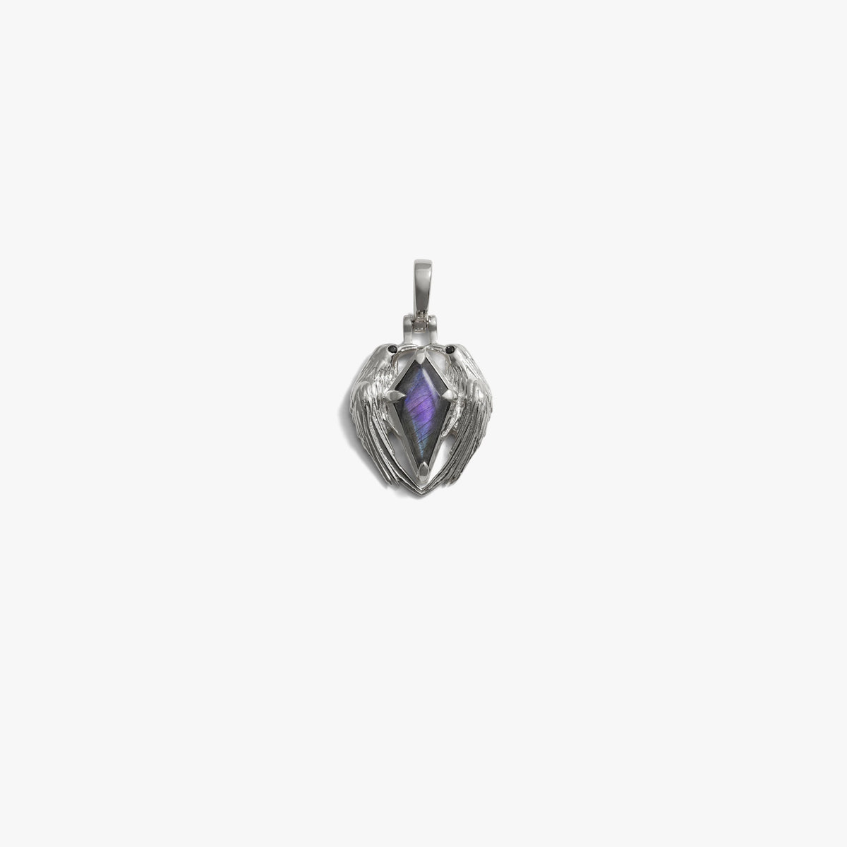 Awe Inspired Pendants 925 Sterling Silver PM: SE Raven Prism Amulet