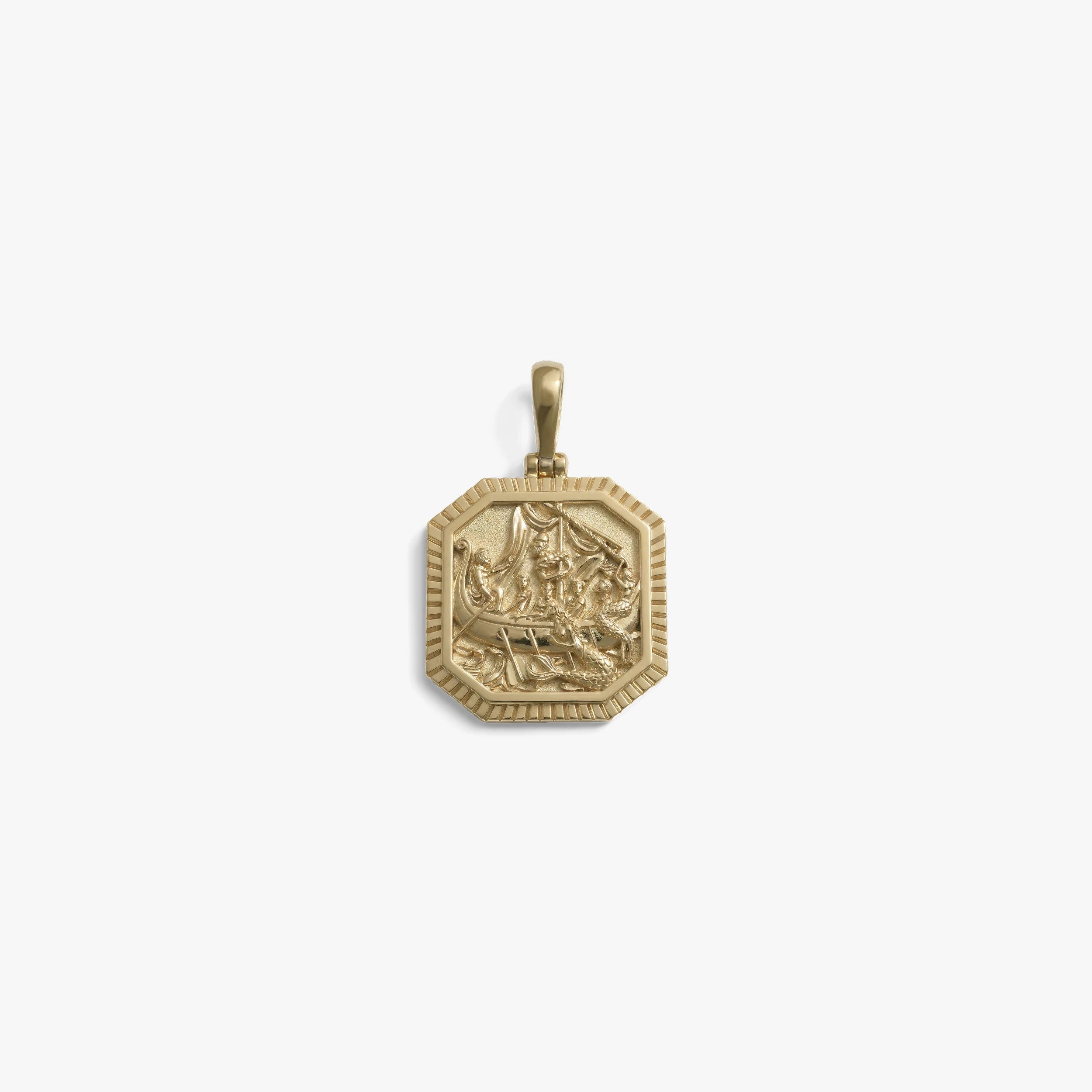 Awe Inspired Pendants 14K Gold Vermeil Odysseus & The Sirens Pendant
