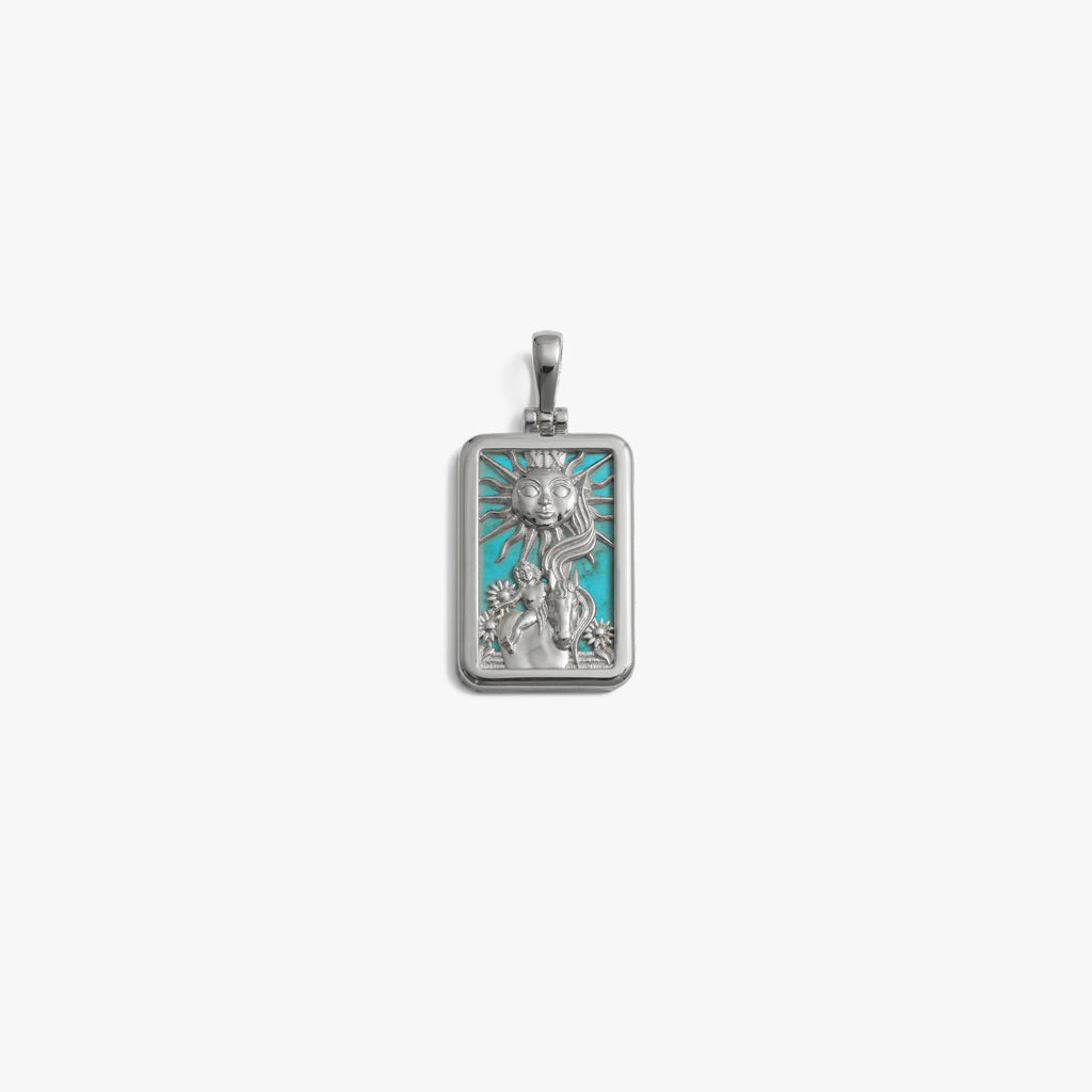 Awe Inspired Pendants 925 Sterling Silver / The Sun Tarot Tarot Pendant