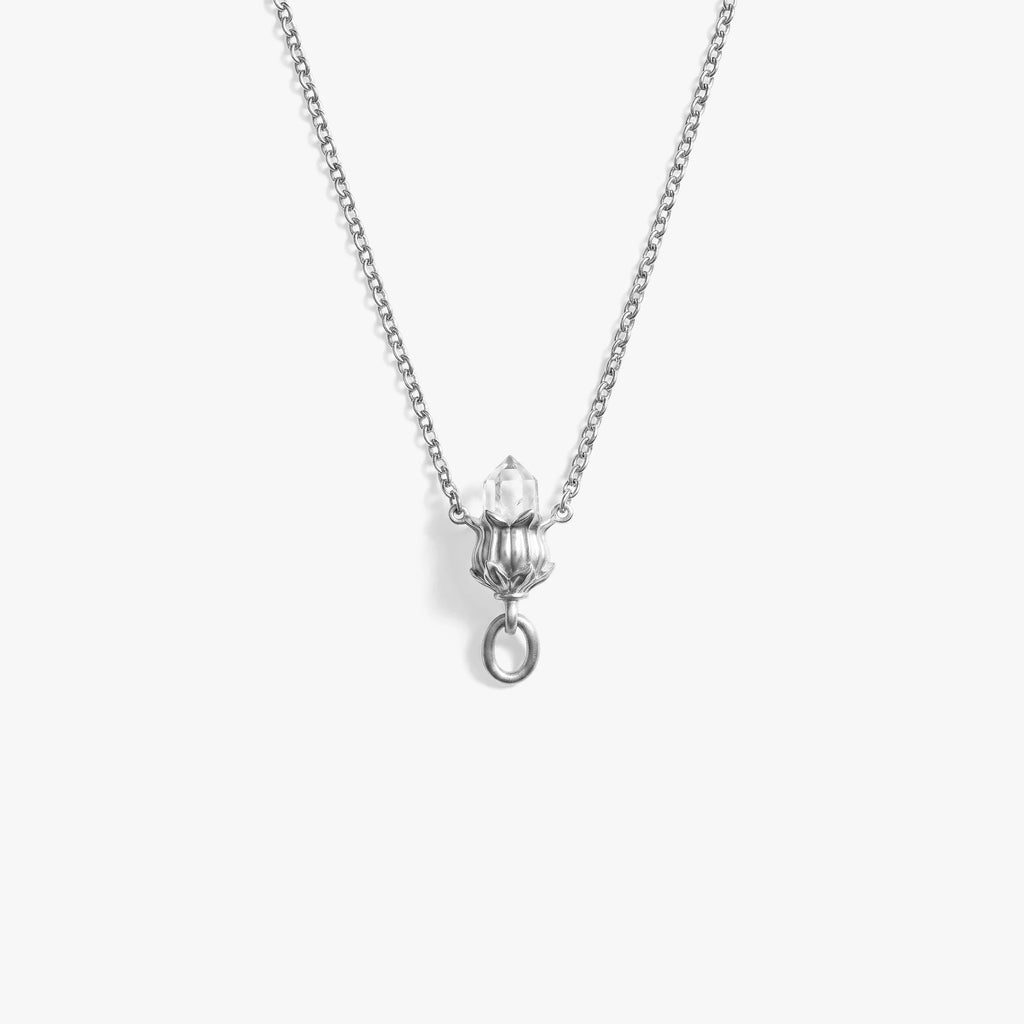 Awe Inspired Necklaces 925 Sterling Silver Belladonna Crystal Collector Necklace