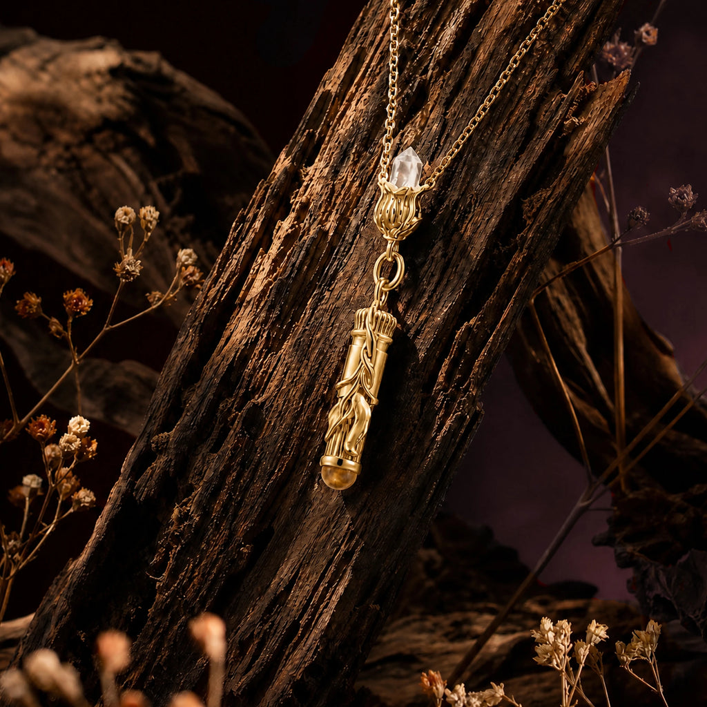 Awe Inspired Necklaces Belladonna Potion Vial Necklace