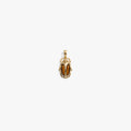 Awe Inspired Pendants 14K Gold Vermeil / Tiger's Eye Carved Gemstone Deathwatch Beetle Pendant