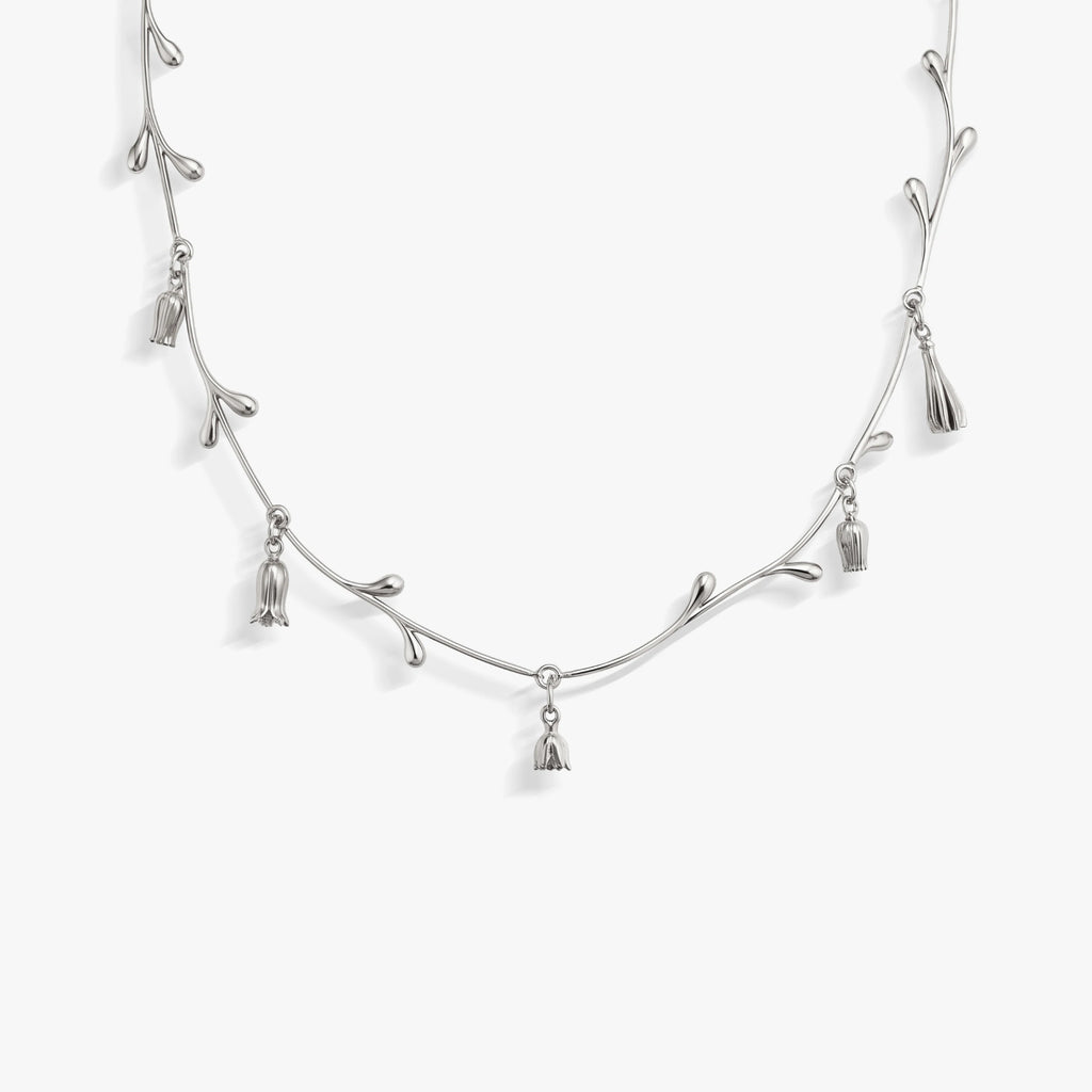 Awe Inspired Necklaces 925 Sterling Silver Belladonna Bloom Necklace