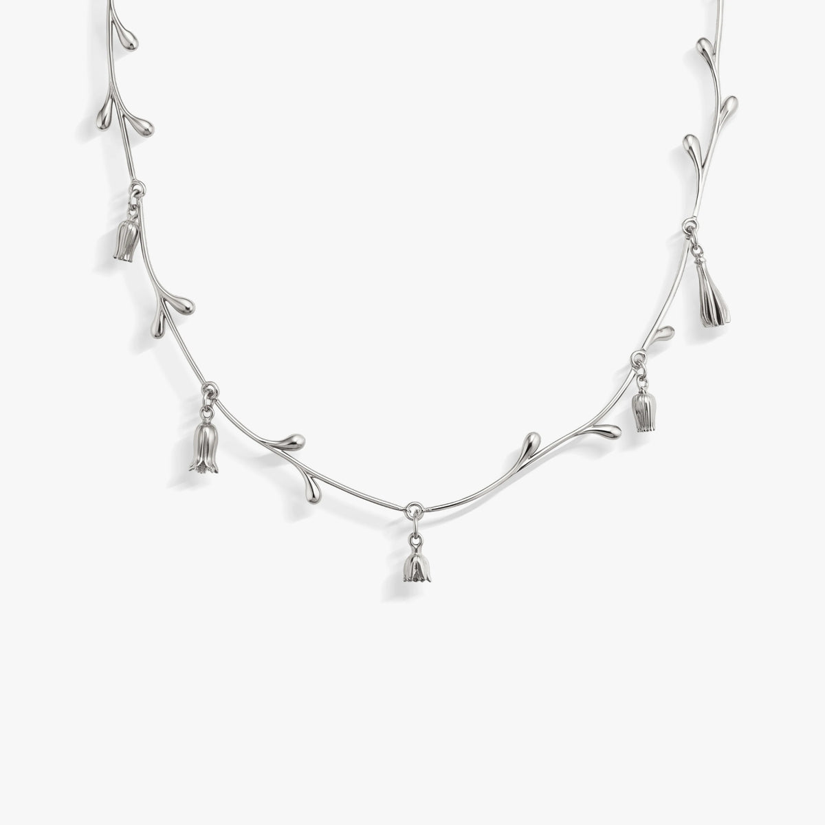 Awe Inspired Necklaces 925 Sterling Silver Belladonna Bloom Necklace