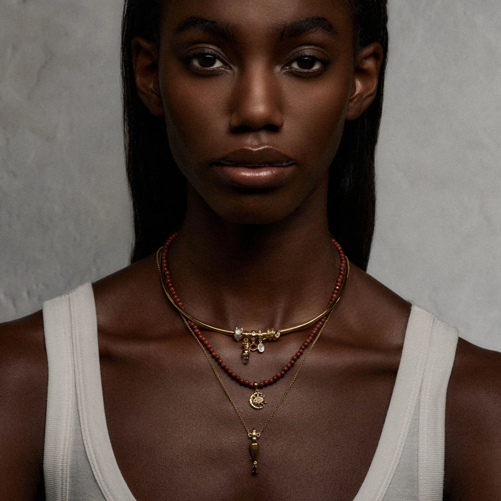 Awe Inspired Necklaces Aura Gemstone Layering Necklace