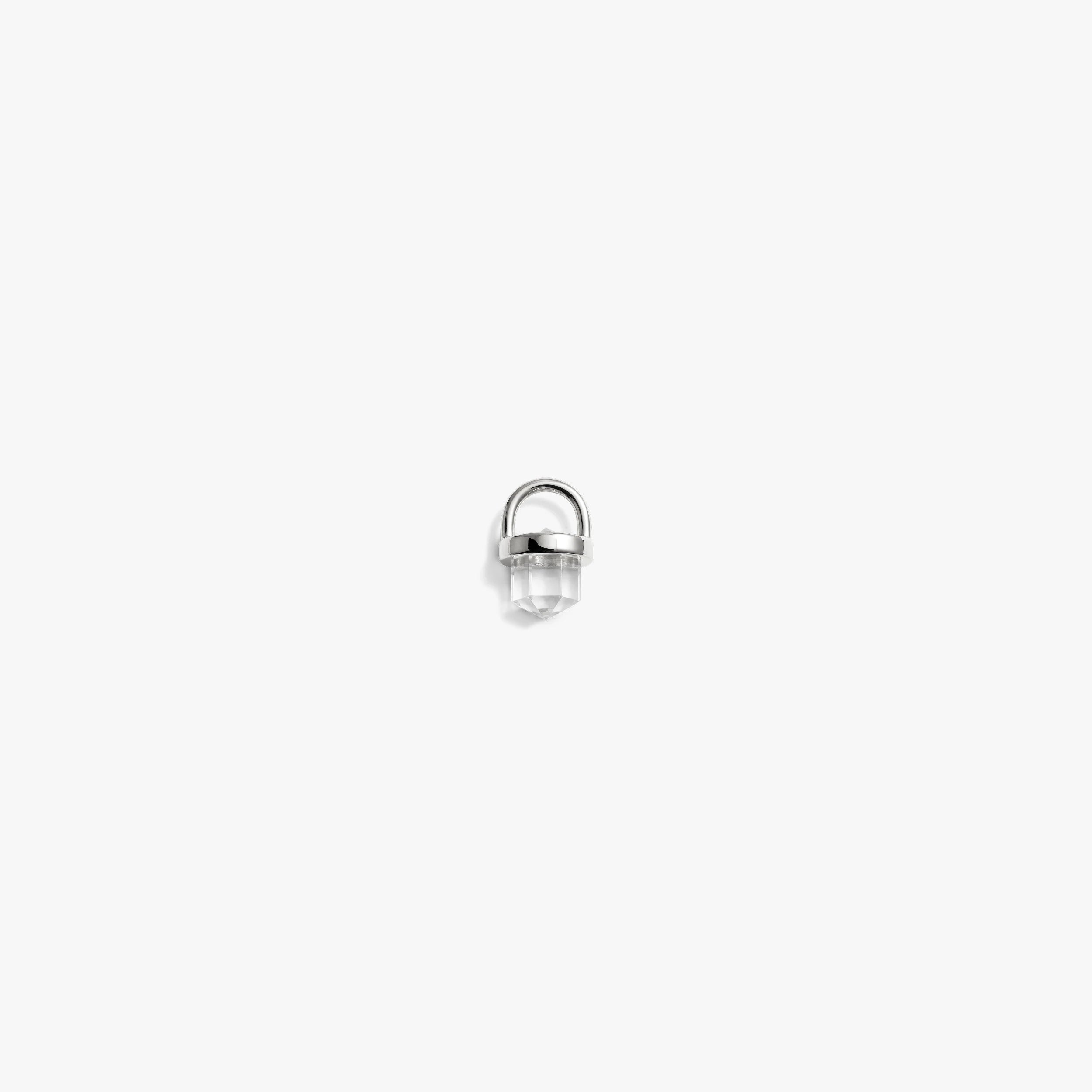 Awe Inspired Pendants 925 Sterling Silver Crystal Point Micro Charm