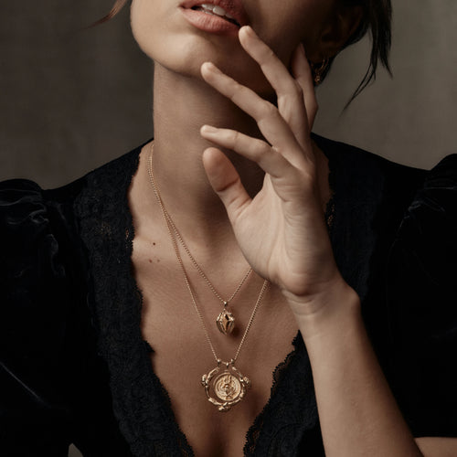 Awe Inspired Necklaces Mini Triple Moon Halo Necklace