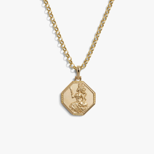 Awe Inspired Necklaces 14K Gold Vermeil / 16'' - 18'' Oshun Goddess Necklace