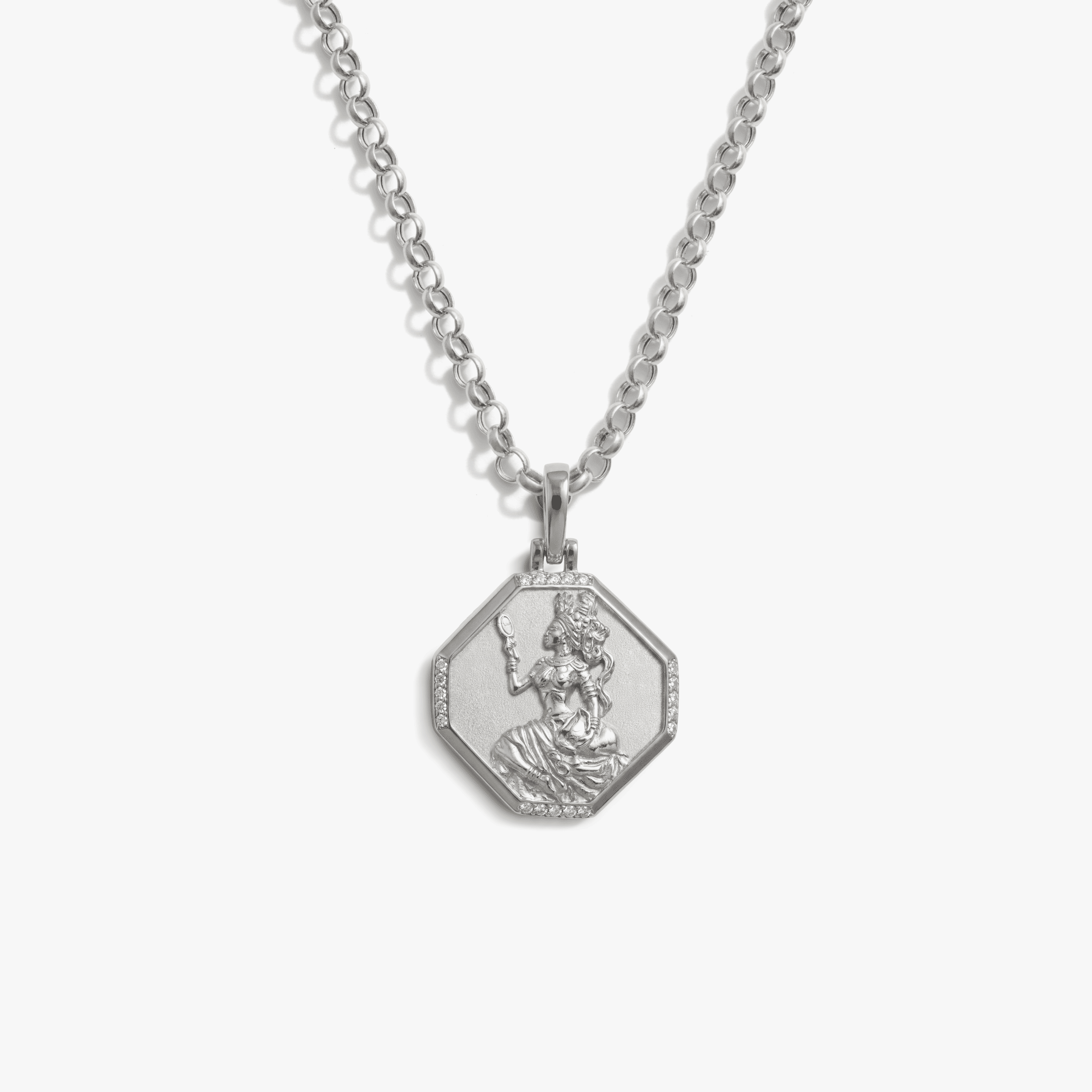 Awe Inspired Necklaces 925 Sterling Silver / 16'' - 18'' Oshun Goddess Necklace